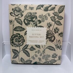 Rifle Paper Co English Rose Letter Writing Set Floral Stationery & Gold Pen NEW